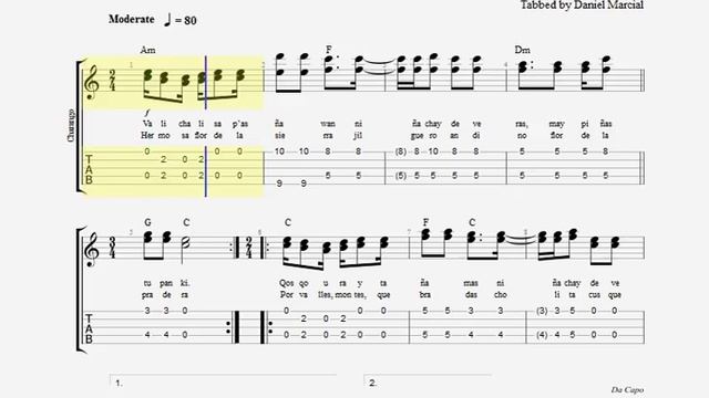 CHARANGO TUTORIAL - VALICHA - HUAYÑO