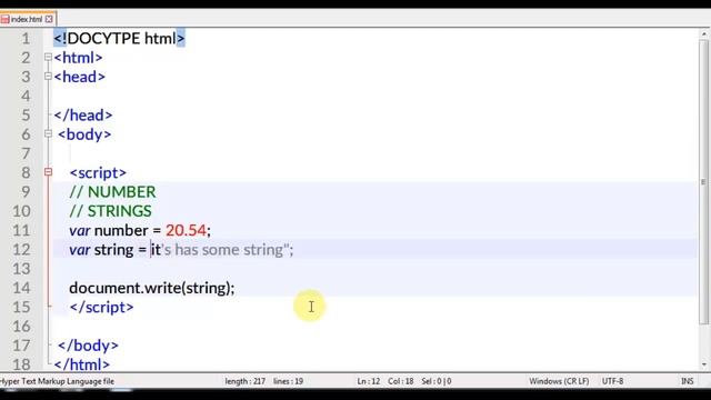 JavaScript Tutorial For Beginners 2017 - # 5 - Data Types смотреть онлайн