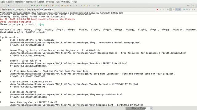 Web Search Engine in Java using Term Frequency - Inversed Document Frequency (TF-IDF) смотреть онлайн