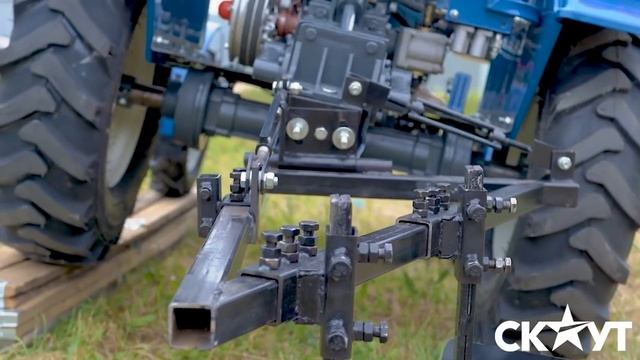 Регулировка двухкорпусного плуга на минитракторе смотреть онлайн