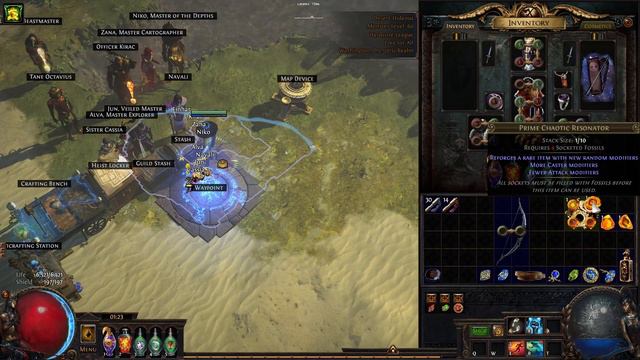 Crafting with an Item Level 1 Bow - Path of Exile смотреть онлайн