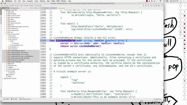 golang http server - adding a route смотреть онлайн