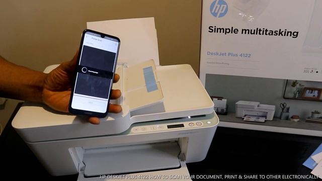 HP DESKJET PLUS 4122 HOW TO SCAN YOUR DOCUMENT, PRINT & SHARE TO OTHER ELECTRONICALLY смотреть онлайн
