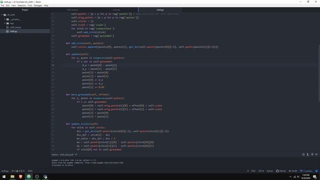 Pygame Cloth VFX - Demo/Explanation смотреть онлайн