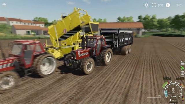 Harvesting & Selling Potatoes, Making Pigs Food│Campaign Of France│FS 19│Timelapse#17
