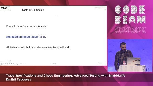 Trace Specifications & Chaos Engineering | Dmitrii Fedoseev | Code BEAM Europe 2022 смотреть онлайн