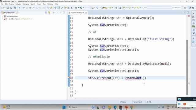 Optional class in java 8 example || methods of optional class смотреть онлайн