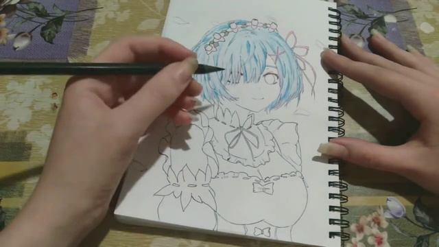 РИСУЕМ Рем из Аниме RE:ZERO/БОЛТАЕМ о Предстоящих Моих ПРОЕКТАХ смотреть онлайн