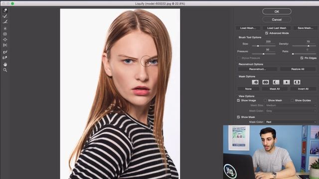 How to Change Facial Expressions in Photoshop with the Liquify Tool Tutorial смотреть онлайн