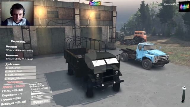 SpinTires обзор мода ( Chevrolet CMP 3 Ton 4x4 Cargo 1.0 ) Зачем? смотреть онлайн