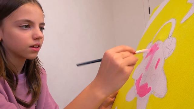 Настя малює фарбами ЩО в коробці РОЗПАКОВКА My little Nastya смотреть онлайн