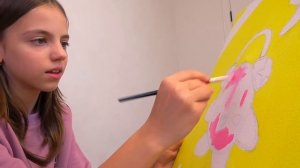 Настя малює фарбами ЩО в коробці РОЗПАКОВКА My little Nastya