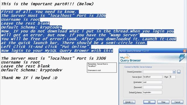 TuT MySQL Query Browser Login/Fix. смотреть онлайн