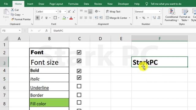 MS Excel | Home Tab, Font group for beginners By Rabbani M || Train Your Brain Hindi || TYB हिन्दी смотреть онлайн