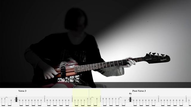 Sisters of Mercy – Lucretia My Reflection – Bass cover with tabs and lyrics смотреть онлайн
