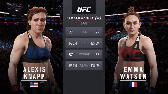 EA SPORTS™ UFC® 2 Alexis Knapp vs Emma Watson gameplay 55 смотреть онлайн