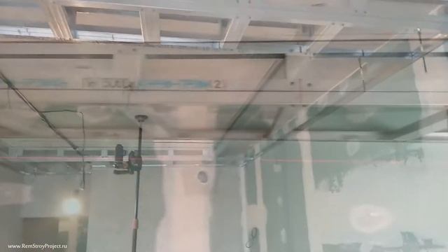 Сборка каркаса потолочного короба. Фрагмент покраски квартиры в г. Королёв! 18.07.2018 смотреть онлайн