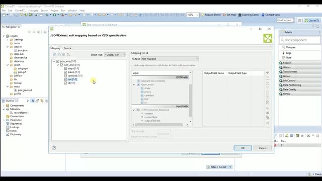 CloverETL WS JSON to MySql смотреть онлайн