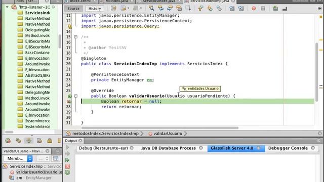 Ejemplo 1: Login Java EE Maven GlassFish смотреть онлайн