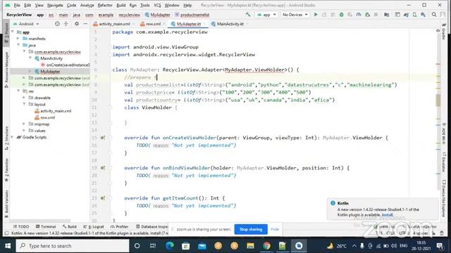 Android Recycle view in android Day 18 смотреть онлайн