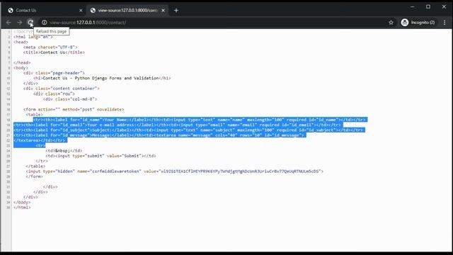 Contact Us - Python Django Forms and Validation смотреть онлайн