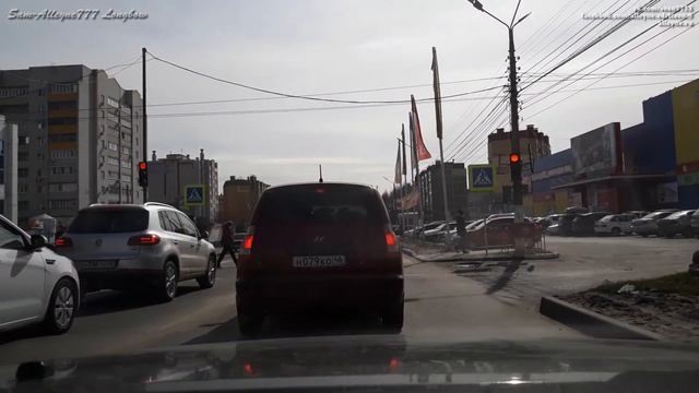 Курск.  Едем от кинотеатра Сказка через пр-т Хрущёва до магазина Усадьба (Торговый Центр Компас)