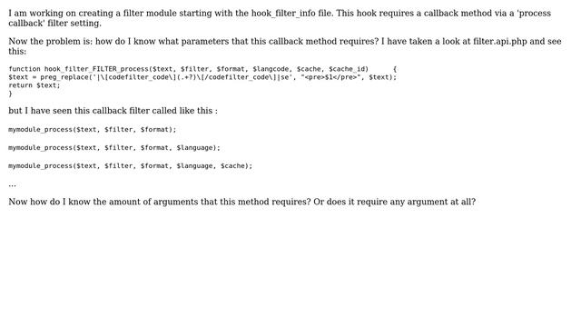 Drupal: How do we know the required parameters of hook's callback method? смотреть онлайн
