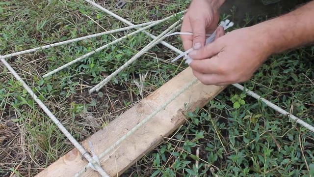 Стеклопластиковая арматура Вязка каркаса под фундамент. Часть 1