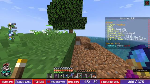 Live | Monster SMP - Join The Best Minecraft Public Server 1.20.2 (Java + Bedrock/PE) #minecraft смотреть онлайн