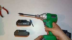 Гайковерт Zitrek с оснасткой HEX 1/4 переходник с 1/2 на 1/4 KING TONY 414808S  разбираю АКБ  Zitre