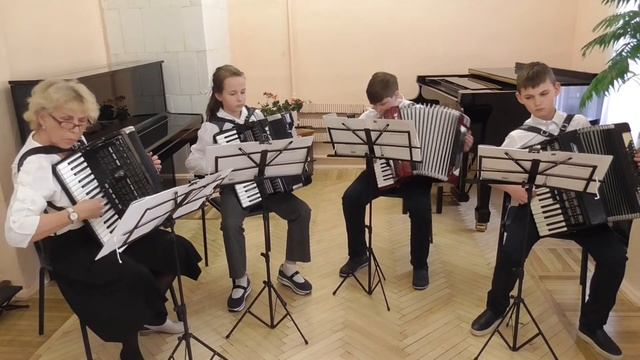 Квартет аккордеонистов: Преподаватель Ездакова Н.К., Ячменева Анна, Старых Иван, Сушко Олег смотреть онлайн