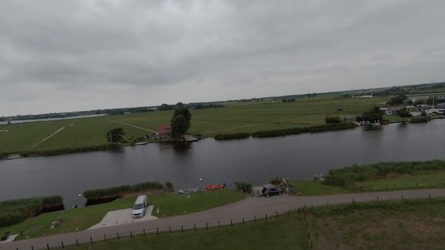 DJI FPV - Boats and windmill, disturbed by drone hater! смотреть онлайн