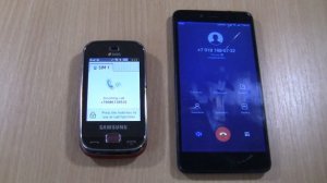 Incoming call & Outgoing call at the Same Time Samsung B5722 +Xiaomi Redmi Note 2