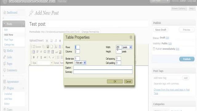 How to Insert a Table into a Post or Page in Wordpress смотреть онлайн