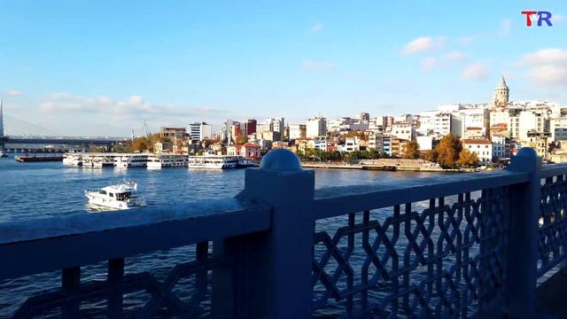 Istanbul, Galata Bridge, Walking Galata Bridge. Ходим по Галатском мосту. Турция, Стамбул 4 k (UHD) смотреть онлайн