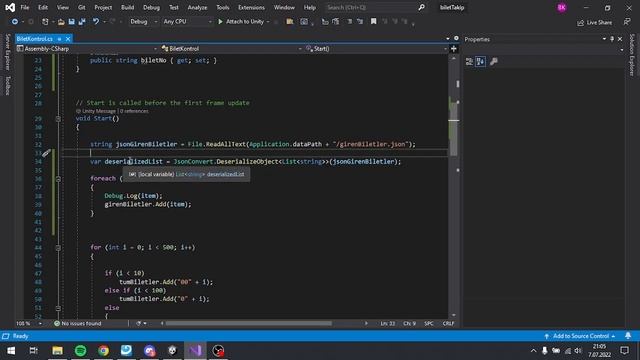 Unity C# basit json veri kaydetme ve okuma , okunan veriyi string listeye ekleme смотреть онлайн