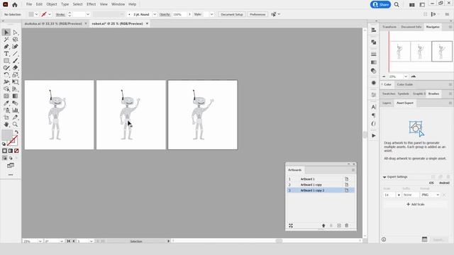Рисуем GIF анимацию в Adobe Illustrator смотреть онлайн