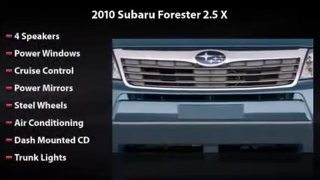 2010 Subaru Forester 2.5 X смотреть онлайн