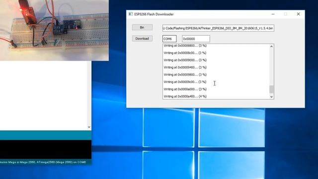 Arduino Mega 2560 with ESP8266 (ESP-01) Wifi, AT Commands and Blynk смотреть онлайн