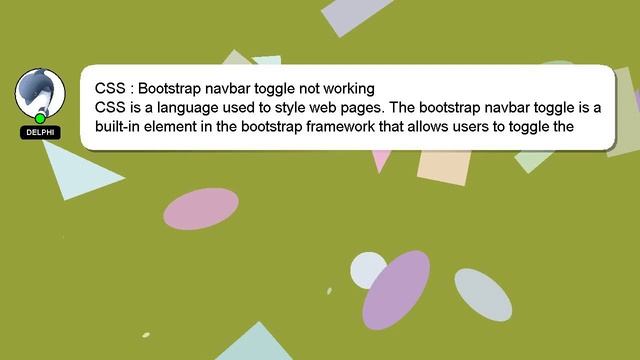 CSS : Bootstrap navbar toggle not working смотреть онлайн