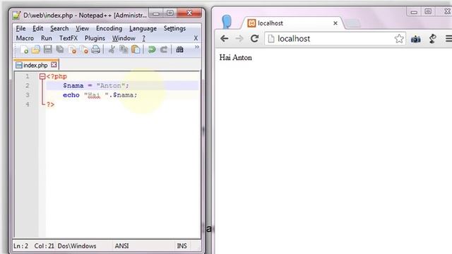 Tutorial PHP Pemula konsep program, variabel, dan fungsi dasar смотреть онлайн