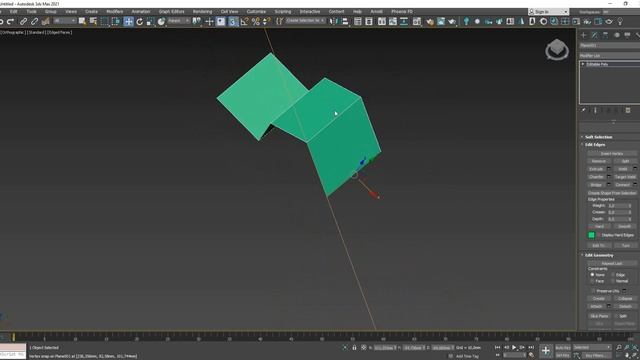3ds max Как двигать edge/vertex в плоскости Перемещение граней параллельно/перпендикулярно полигону смотреть онлайн