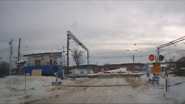 Глюкавый ЖД переезд