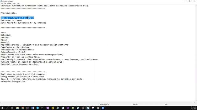 Selenium Framework with Real time dashboard - Part I - Build your framework from Scratch to Advance смотреть онлайн
