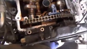 Фольксваген Туарег 4,2л замена натяжителей цепей распредвалов часть 3