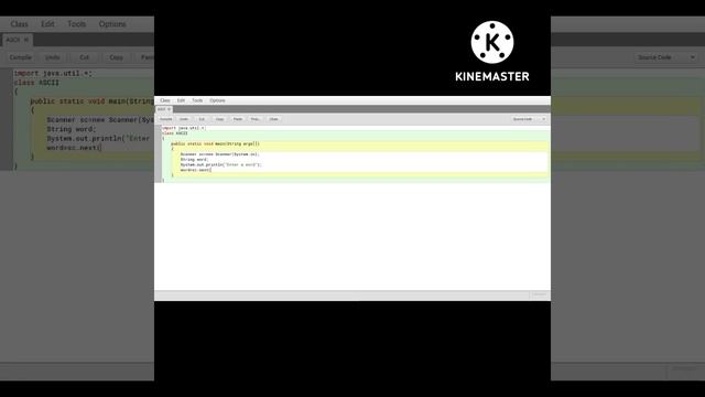 Java program to print ASCIIvalue for a given word...... смотреть онлайн