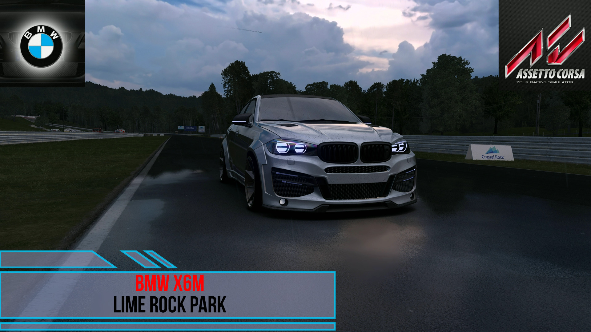 BMW X6M - Lime Rock Park | Assetto Corsa. смотреть онлайн