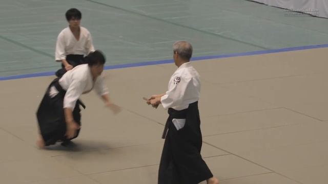 56-я Всеяпонская демонстрация айкидо (2018). Кацутоси Сиракава