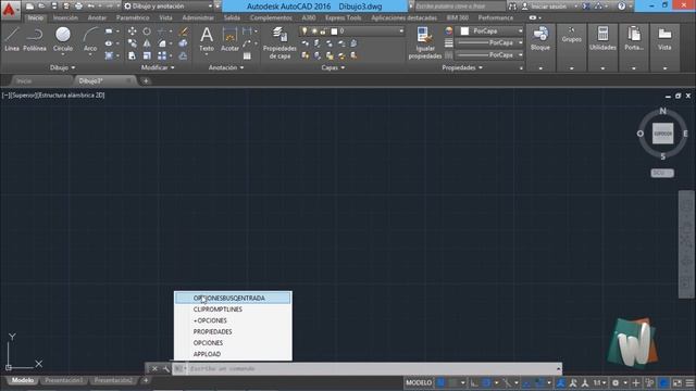 AutoCAD 2016, Interfaz de linea de comandos, curso completo en espanol, cap 1.3.c смотреть онлайн