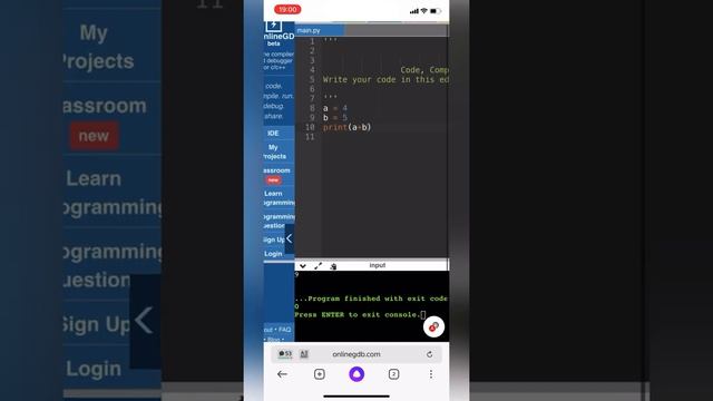 Как програть с телефона? Python #short смотреть онлайн